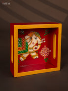Artistically Hand-Painted Elephant Square Wooden Tray 1
