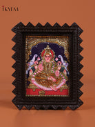 Authentic GajaLakshmi Tanjore Painting In Chettinad Frame 