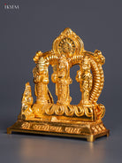 Beautiful Gold Plated 3.5 Inch Ram Dharbar Idol 1