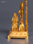 Beautiful Gold Plated 3.5 Inch Ram Dharbar Idol 2