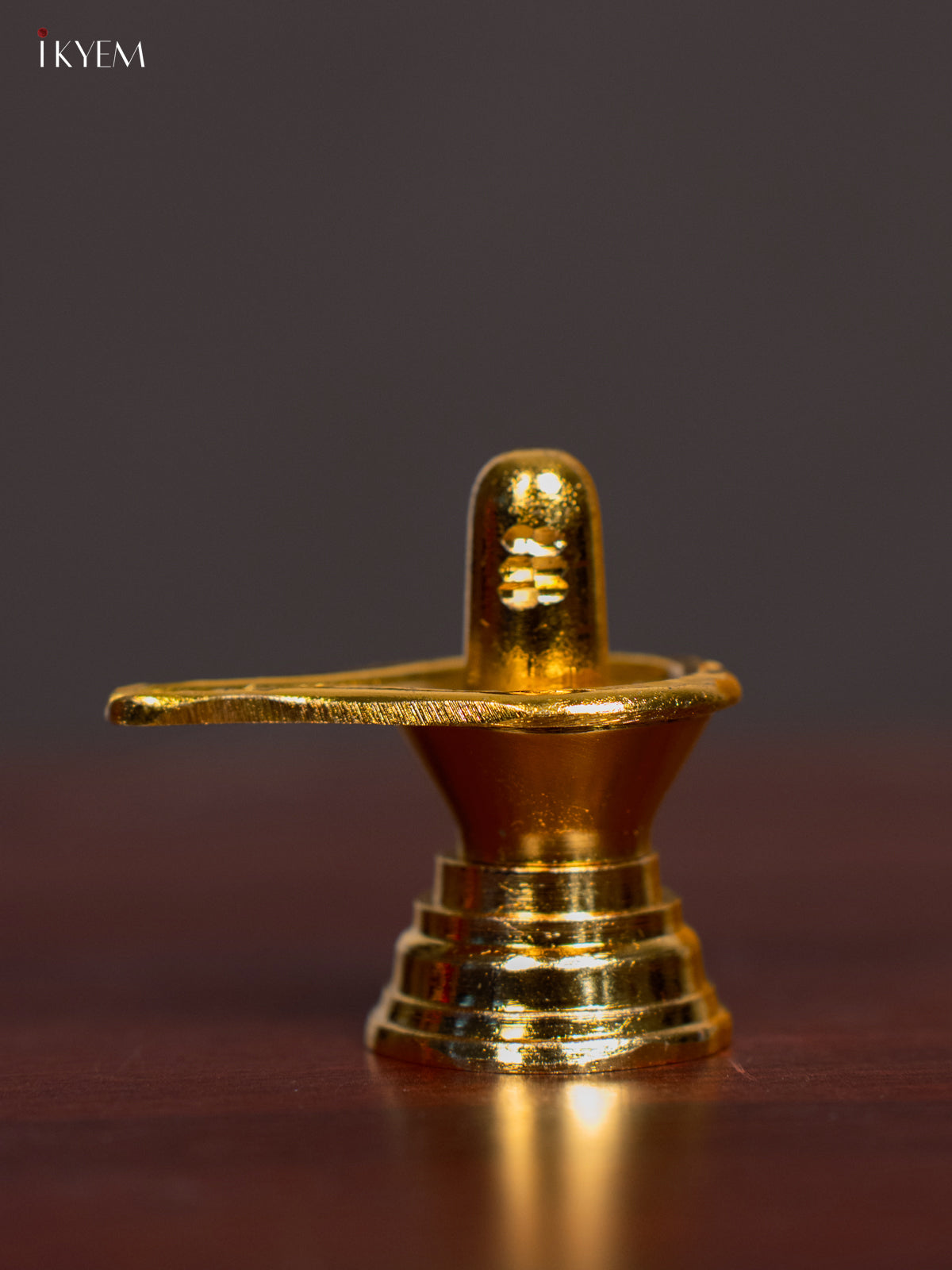 Beautiful Gold Plated Shiva Lingam Statue 