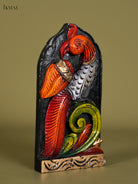Beautiful Hand Crafted Parrot Wooden Keychain Holder 1