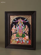 Beautiful Lord Satyanarayana Thanjavur Painting 2
