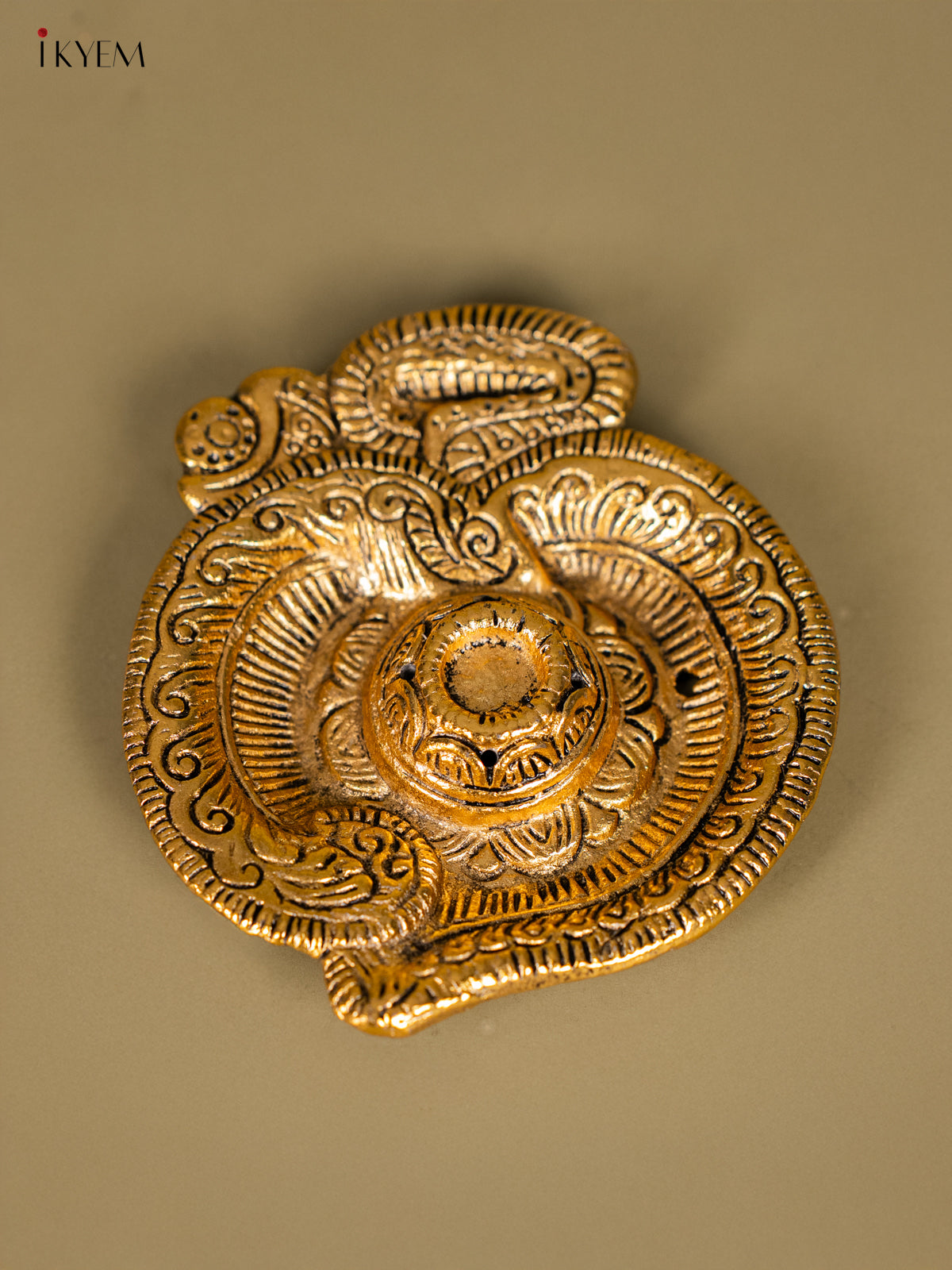 Beautiful Om Shaped Metal Agarbatti Stand 