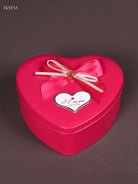 Beautiful Pink Heart Shaped Tin Box