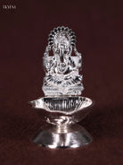 Beautiful Silver Plated Lord Ganesha Kuthu Vilakku 