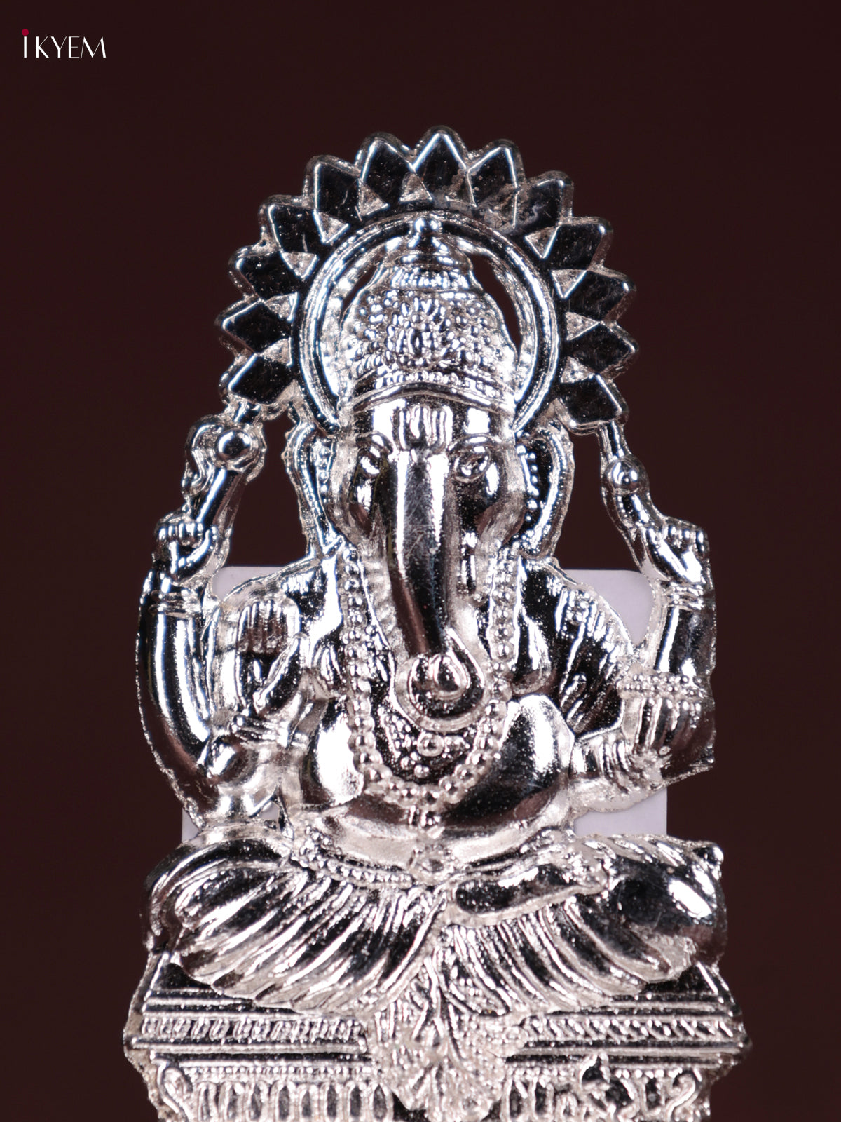 Beautiful Silver Plated Lord Ganesha Kuthu Vilakku 1