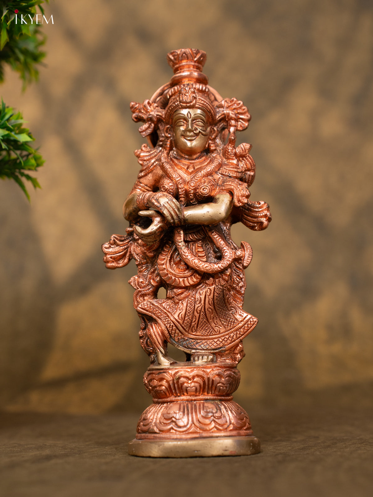 Mata Radha in Dual Tone (Brass & Copper) - Carved by master Artisans