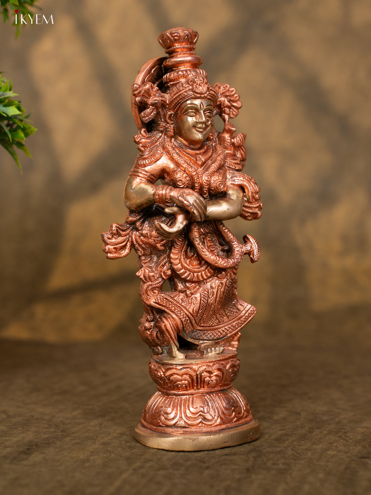 Mata Radha in Dual Tone (Brass & Copper) - Carved by master Artisans