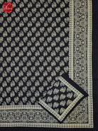 Black & White - Jaipuri Block Printed Cotton Bed Spread - Shop on ShrusEternity.com