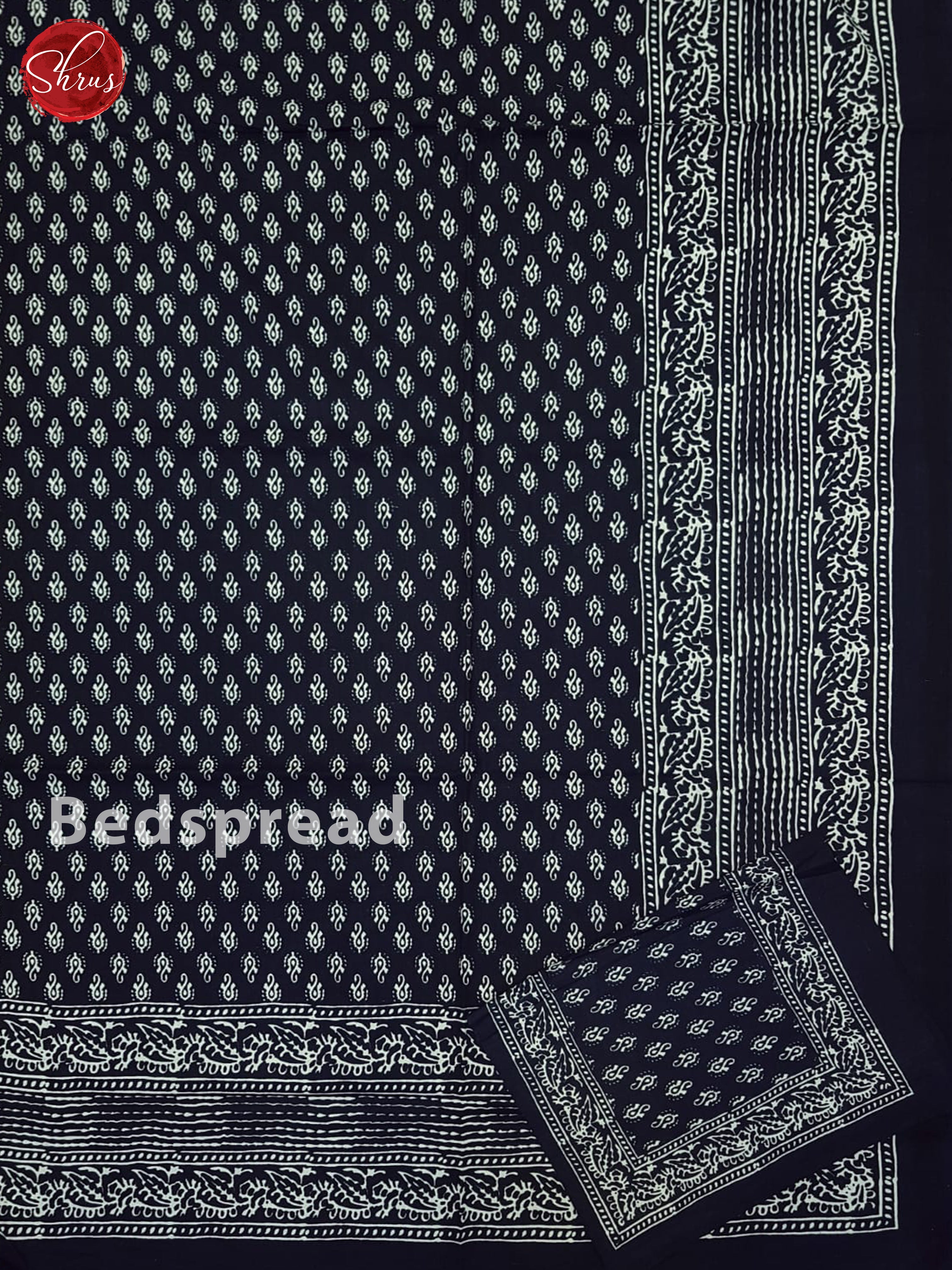 Blue - Jaipur Block Printed Cotton Bed Spreads - Shop on ShrusEternity.com