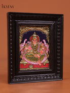 Charming Goddess Gajalakshmi Tanjore Painting 1