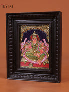 Charming Goddess Gajalakshmi Tanjore Painting 2