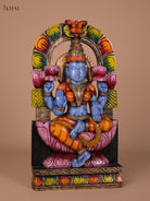 Charming Handcrafted Goddess Lakshmi Wooden Carved Idol 2