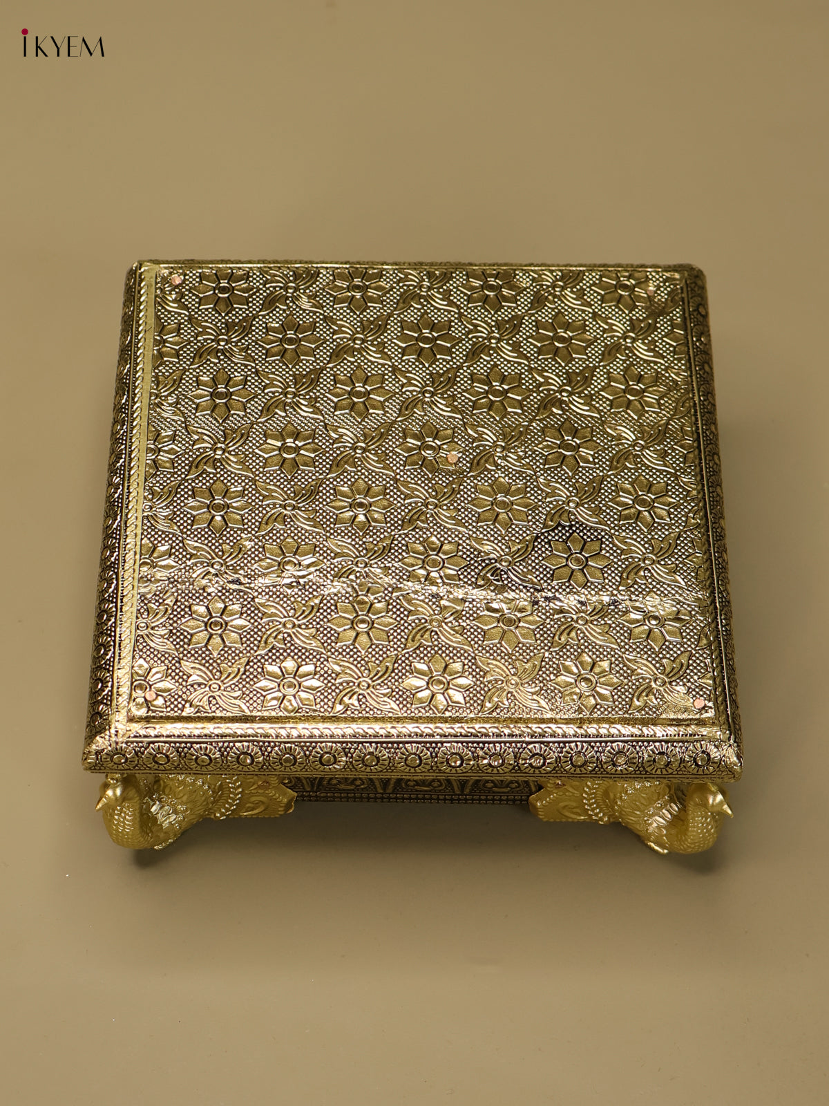 Charming Oxidized Bajot with Peacock Embossed Legs 2