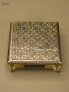 Charming Oxidized Bajot with Peacock Embossed Legs 2