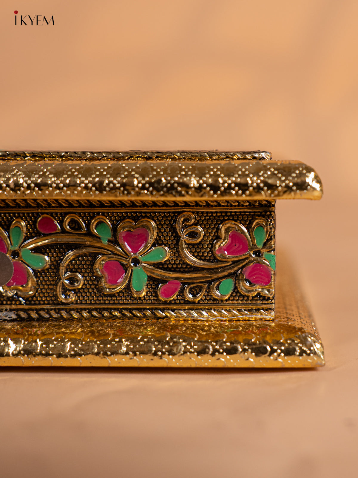 Charming Peacock Printed Meenakari Dry Fruit Box 3