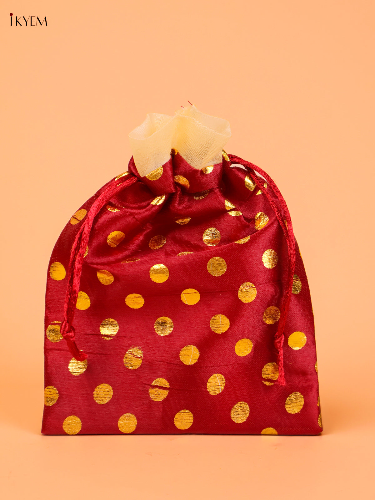 Charming Polka Dot Printed Potli Bag Festive Gift Combo 2
