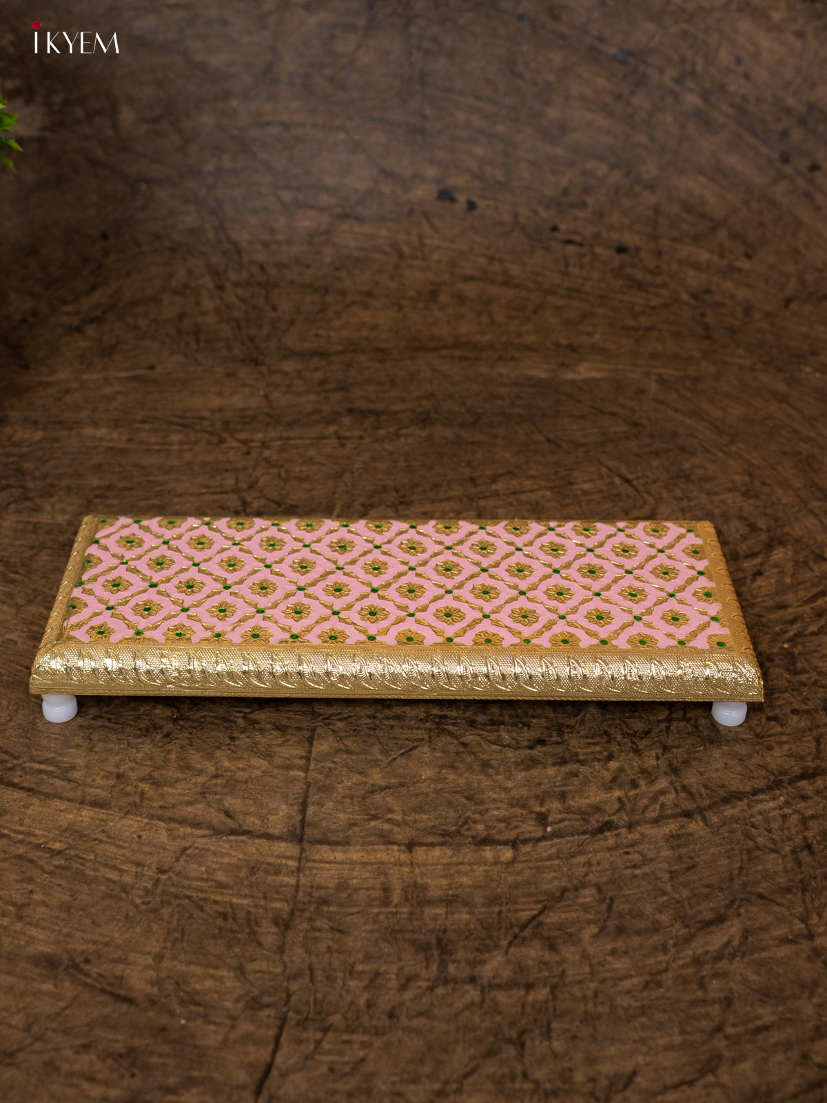 Chic Pastel Pink Meenakari Deign Printed Bajot 2