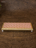 Chic Pastel Pink Meenakari Deign Printed Bajot 2