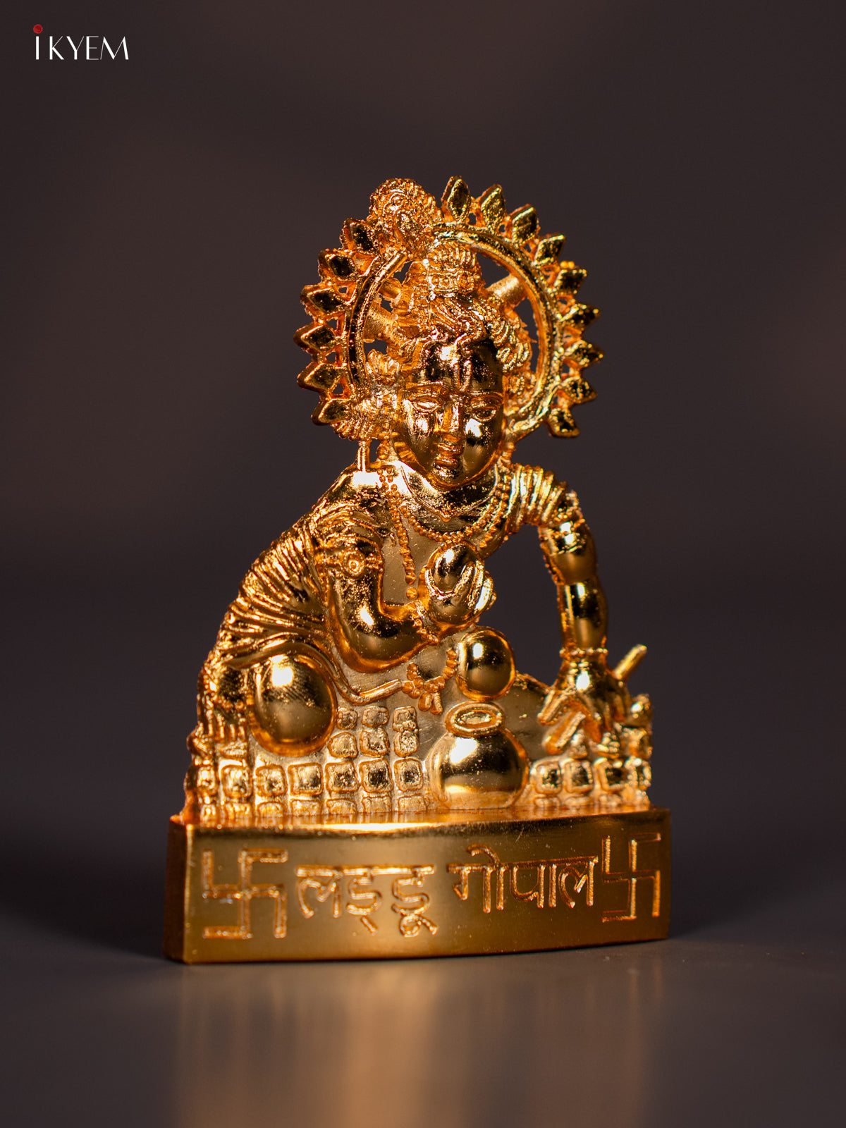 Cute Gold Plated Laddu Gopal Idol 1