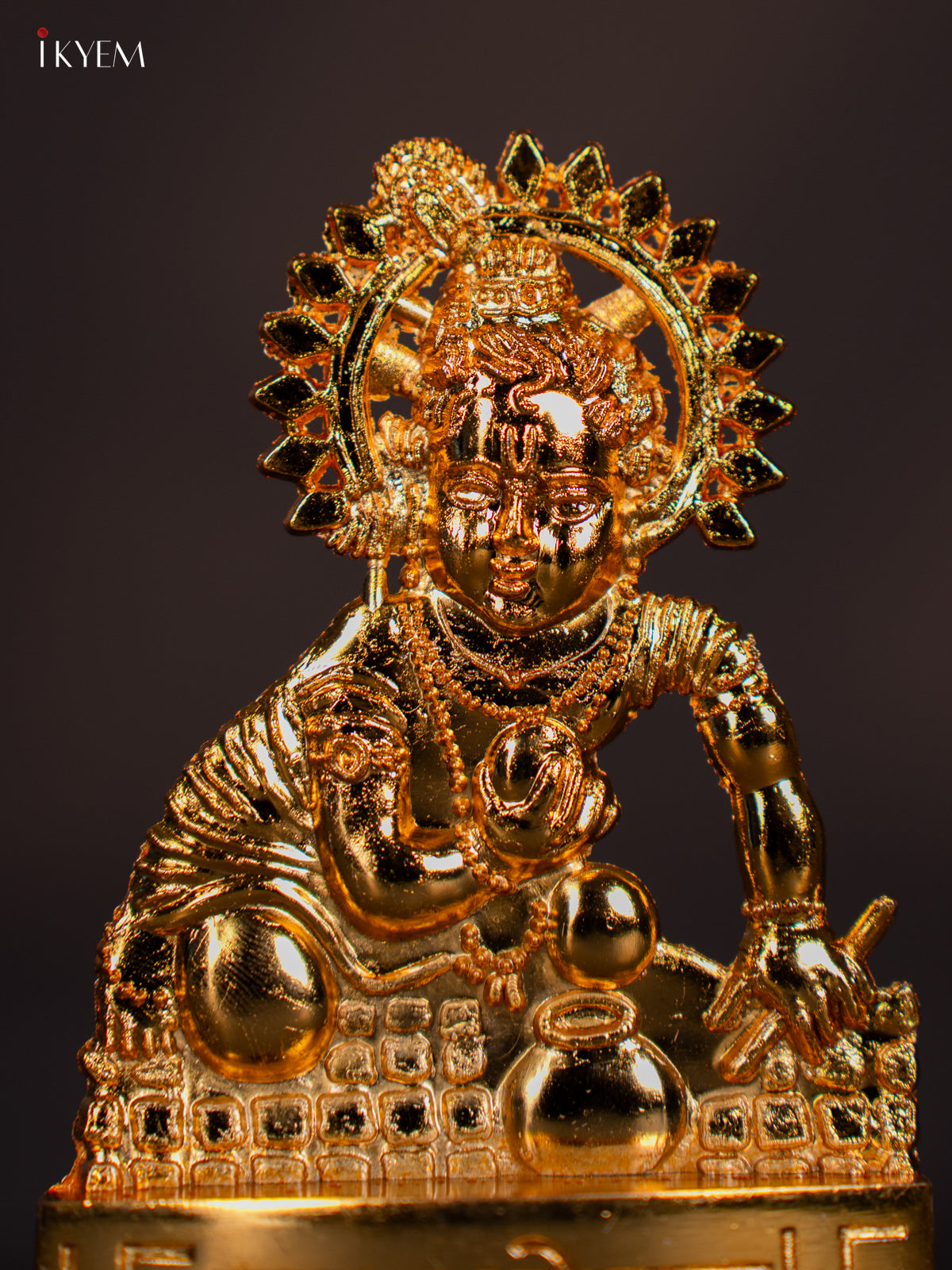Cute Gold Plated Laddu Gopal Idol 2