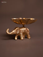 Cute Metal Elephant Shaped Candle Holder 