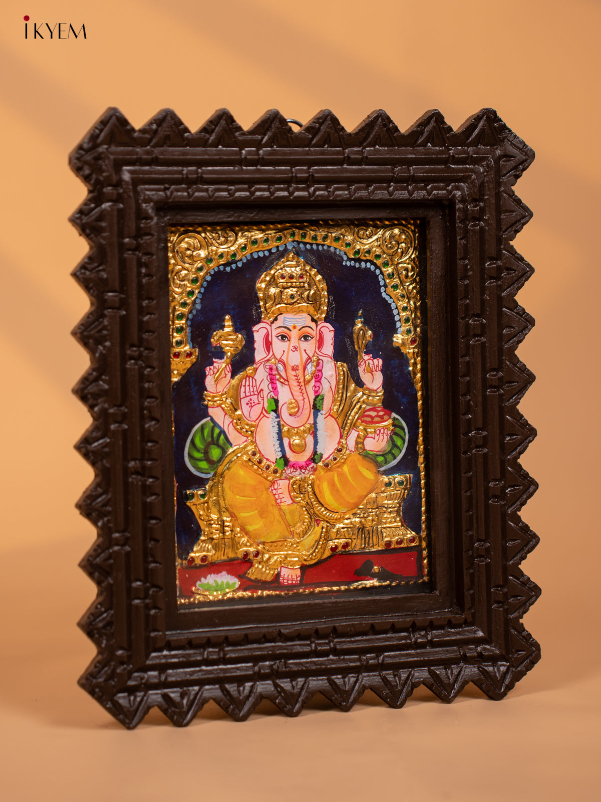 Ganesha - Tanjore Painting  (11x9) - KD17150