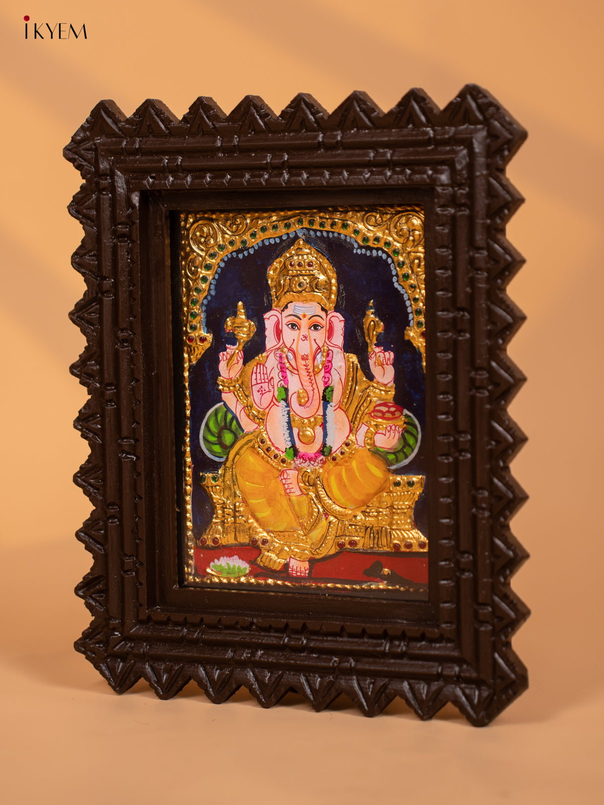Ganesha - Tanjore Painting  (11x9) - KD17150
