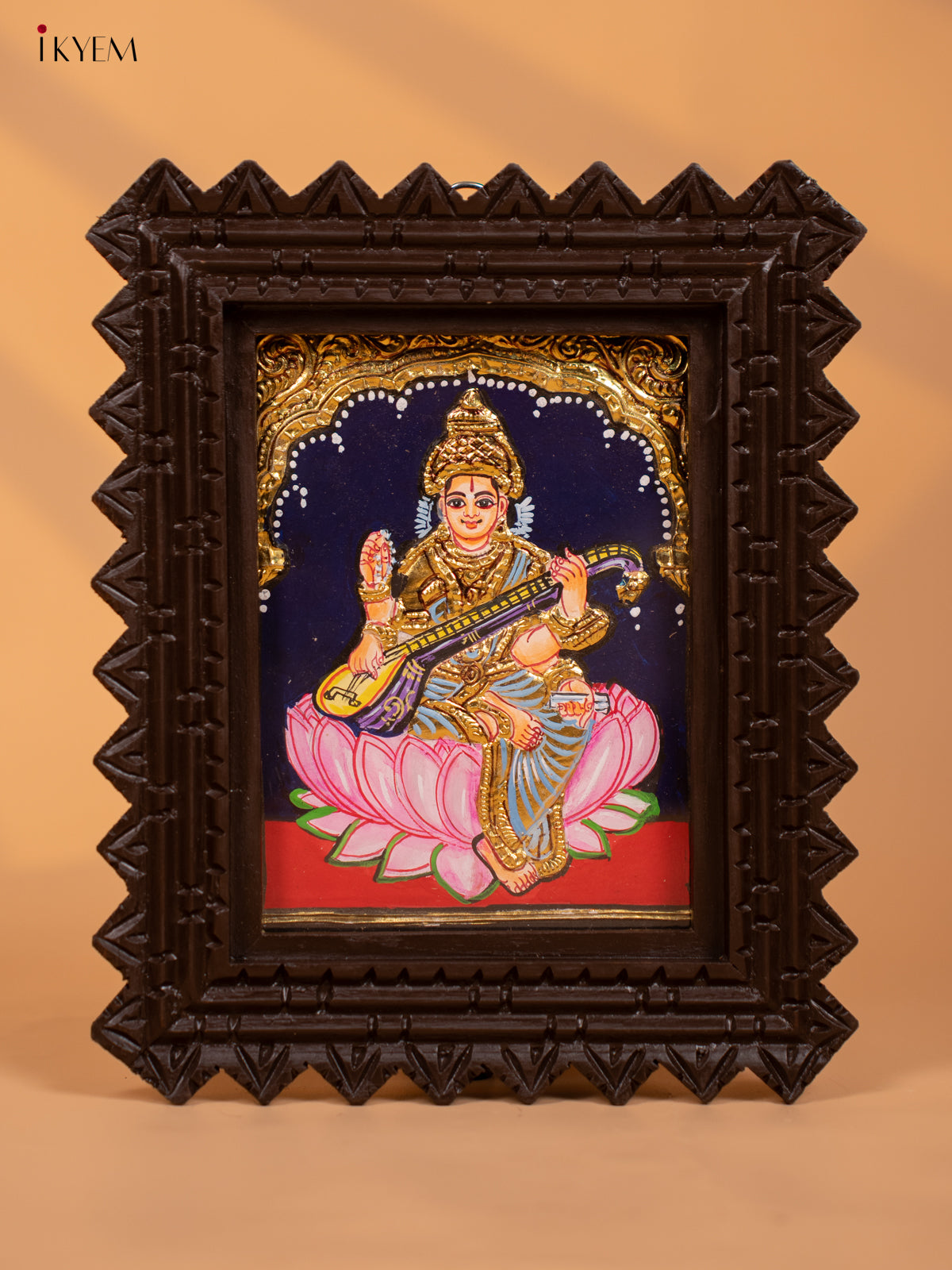 Saraswathi- Tanjore Painting  (11x9)  - KD17148