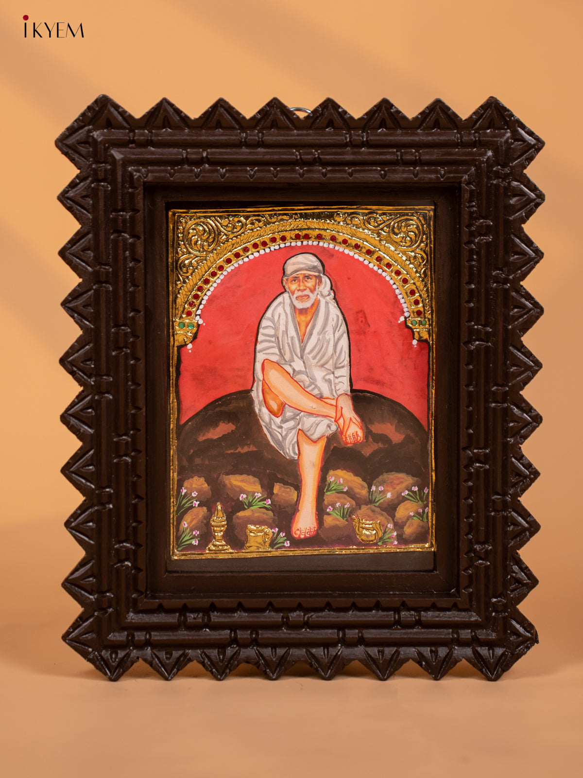 Sai Baba - Tanjore Painting  (11x9)  - KD17149