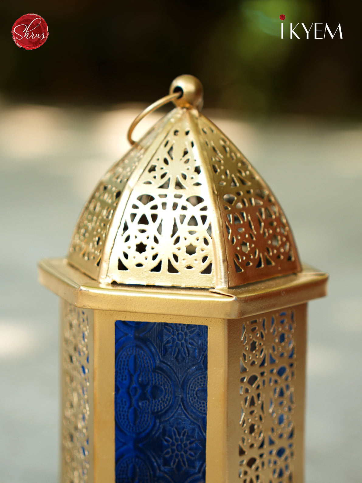 Blue Hanging Lantern