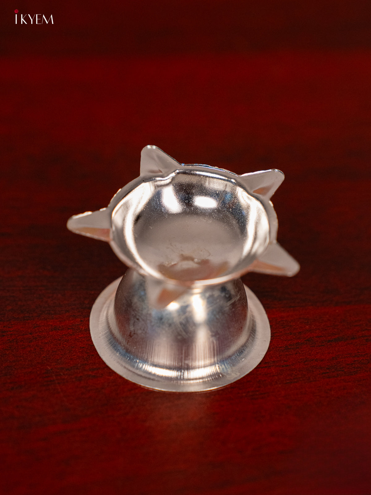 Divine 4 Inches German Silver Pooja Thali Set 3
