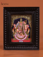 Divine Goddess Saraswati Thanjavur Painting 