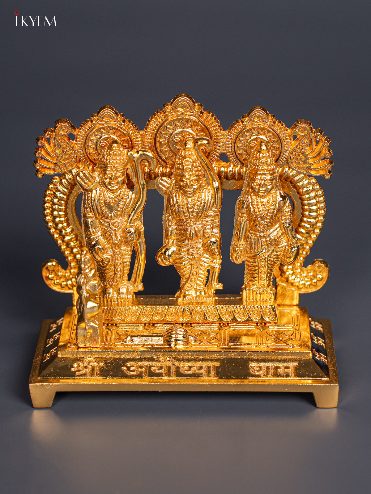 Divine Gold Plated 4 Inch Ram Dharbar Idol 3