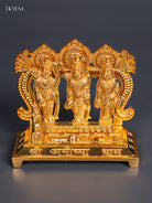 Divine Gold Plated 4 Inch Ram Dharbar Idol 3