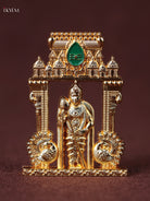 Divine Gold Plated Lord Vel Murugan Idol 