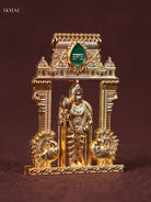 Divine Gold Plated Lord Vel Murugan Idol  1