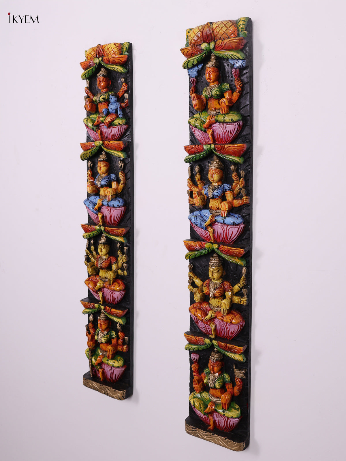 Divine Hand Painted Ashtalakshmi Wooden Vertical Set 2