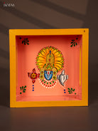Divine Hand Painted Tirupati Lord Balaji Square Wooden Tray - (6x6) Inch