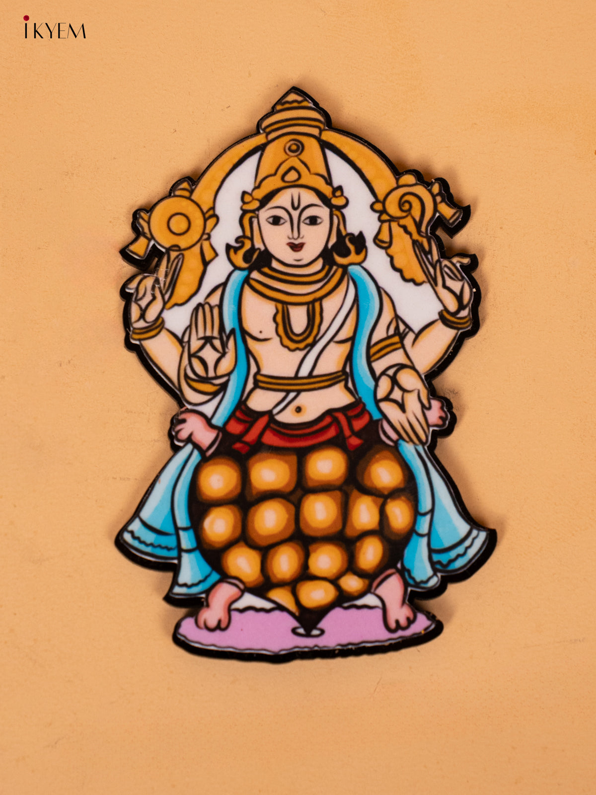 Divine Lord Vishnu's Dasavatharam Printed Acrylic Fridge Magnets
