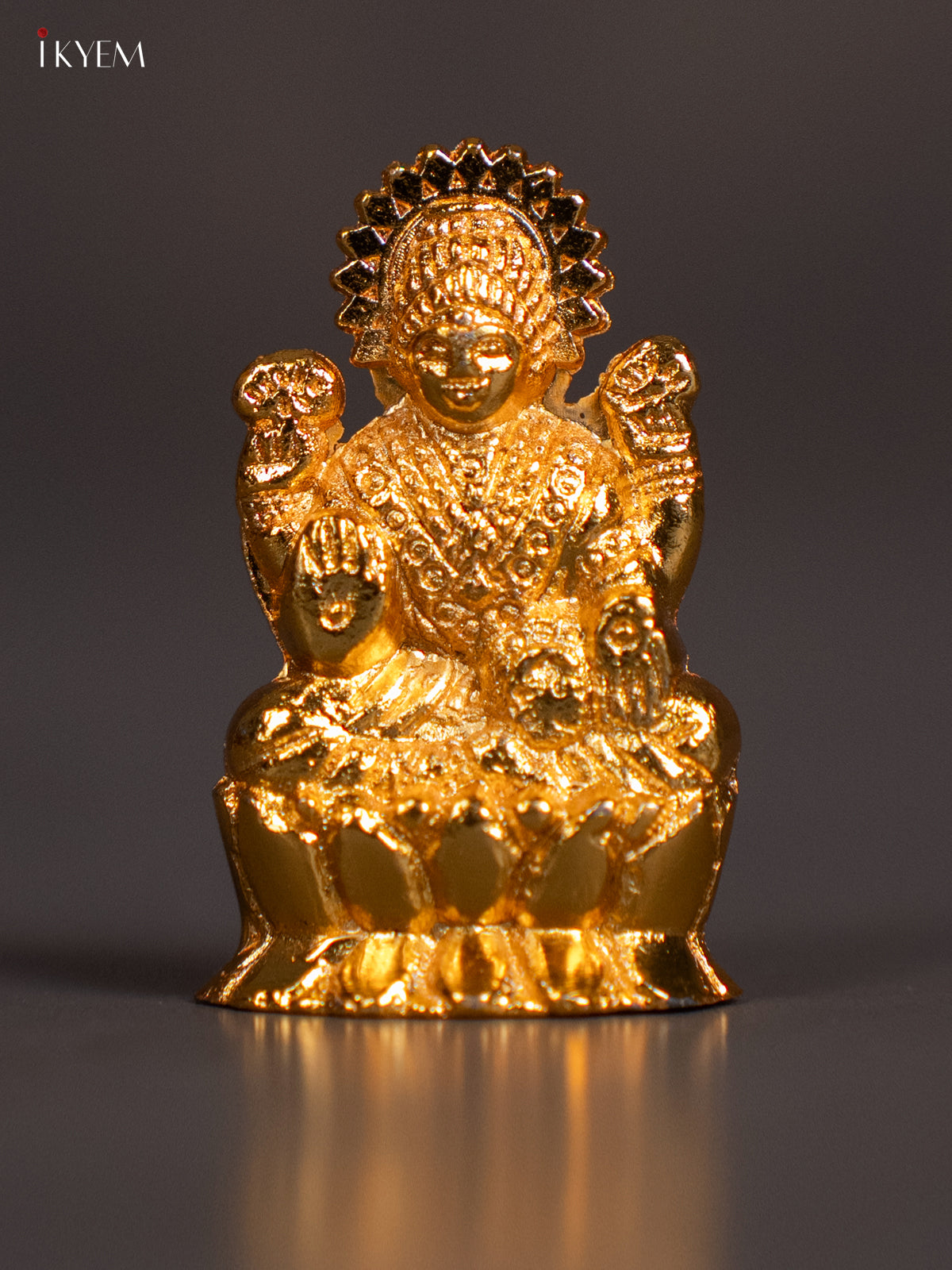 Divine Mini 2 Inch Gold‑Plated Goddess Lakshmi Idol