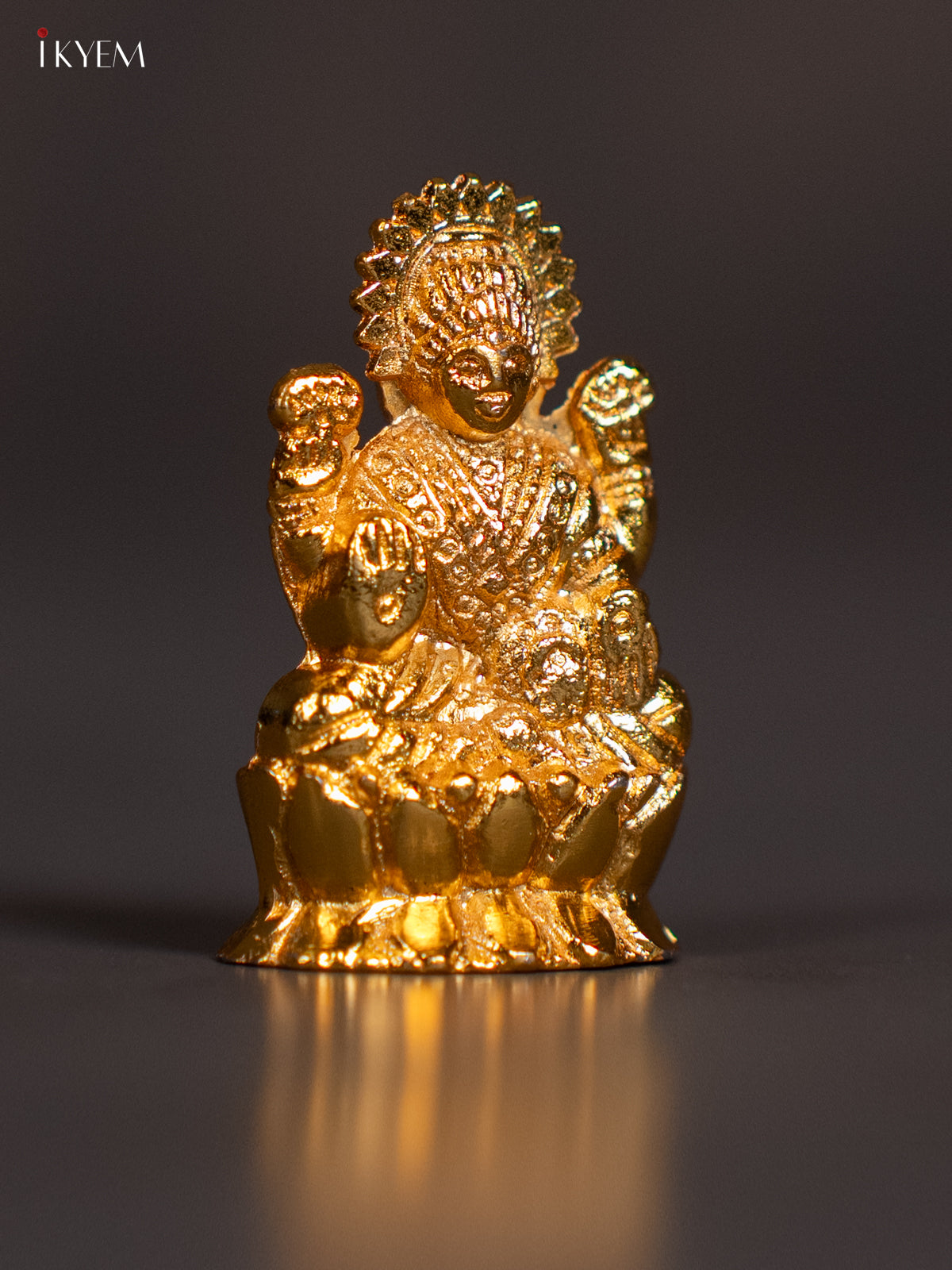 Divine Mini 2 Inch Gold‑Plated Goddess Lakshmi Idol 1