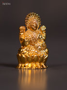Divine Mini 2 Inch Gold‑Plated Goddess Lakshmi Idol 1