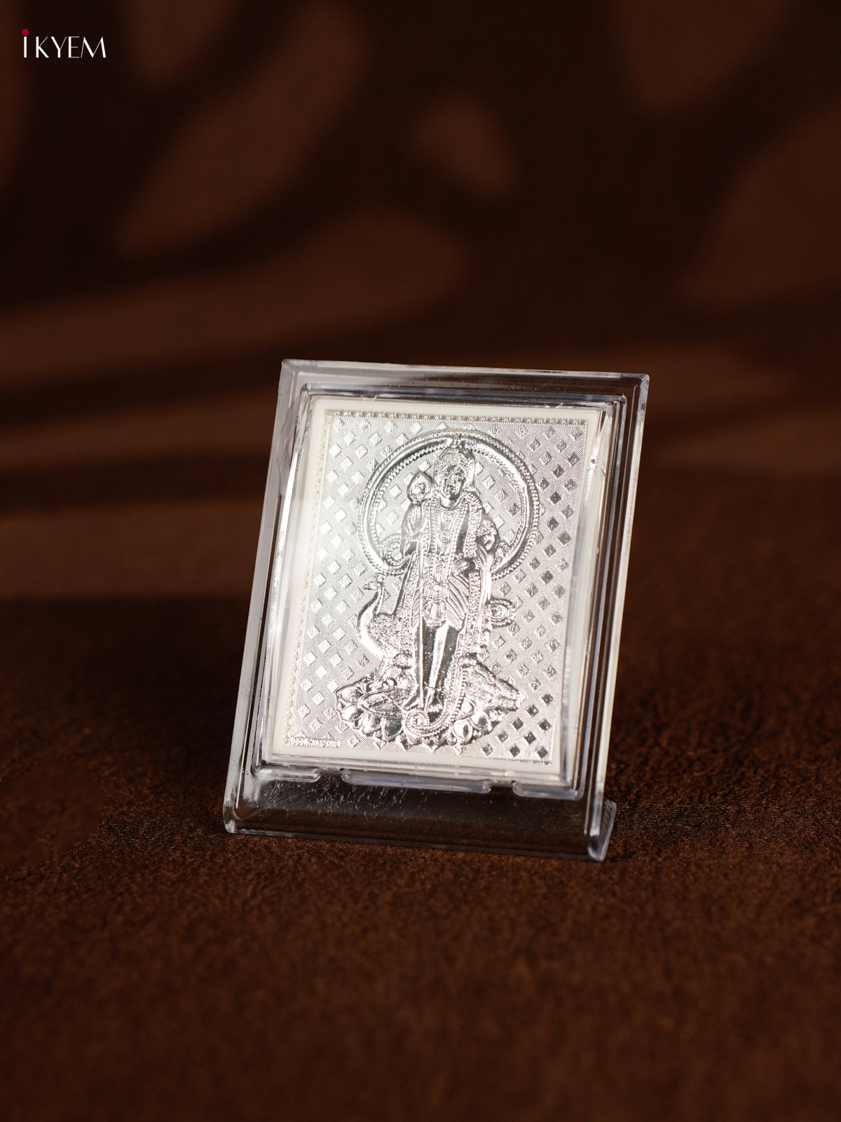 Divine Murugan Photo Stand in German Silver 1