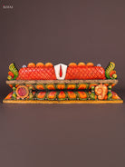 Divine Wooden Hand Carved Gopuram Panel With Namam 