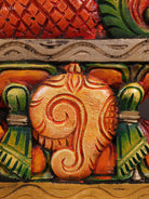 Divine Wooden Hand Carved Gopuram Panel With Namam 3