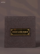 Elegant Dark Color Paduka Box With Goddess Lakshmi Picture & Footprints 3