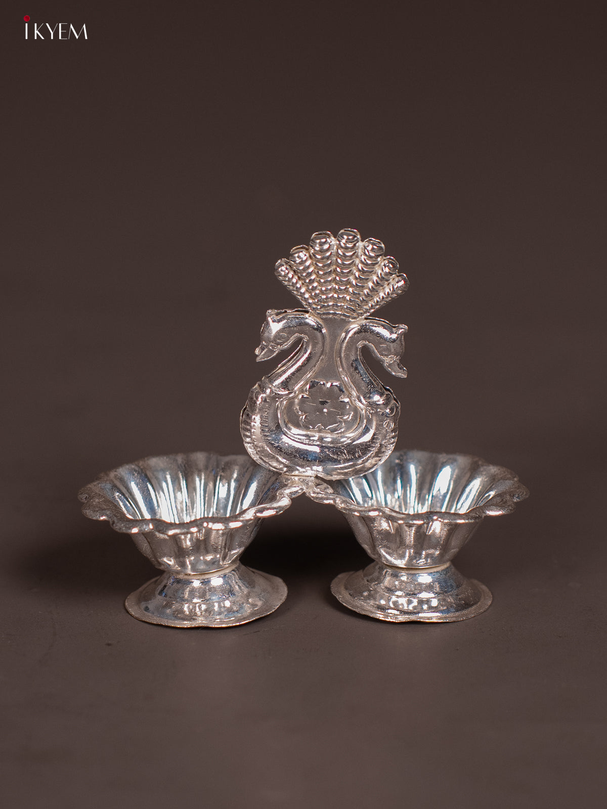Elegant German Haldi Kumkum Holder With Peacock Design | Return Gifts