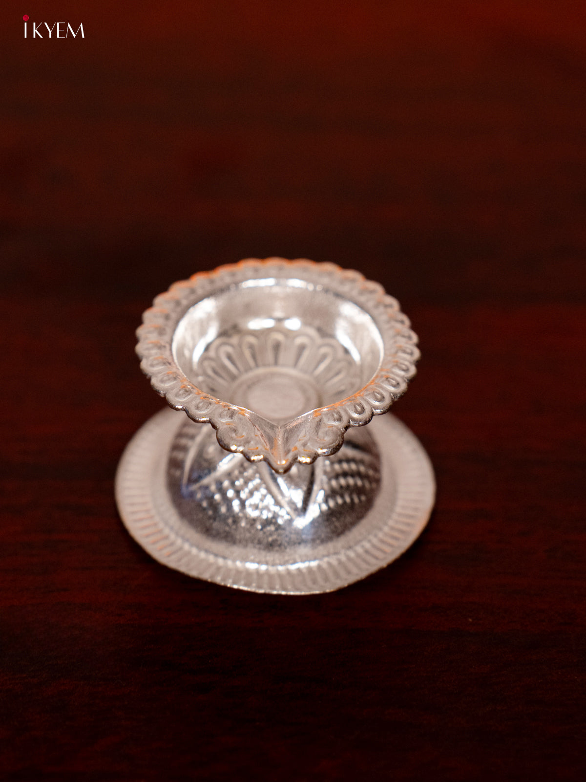 Elegant German Silver Small Oil Lamp 